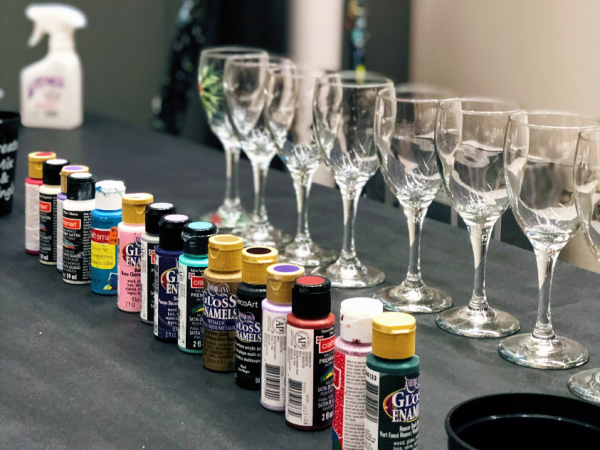 Virtual Wine Glass Painting Class!