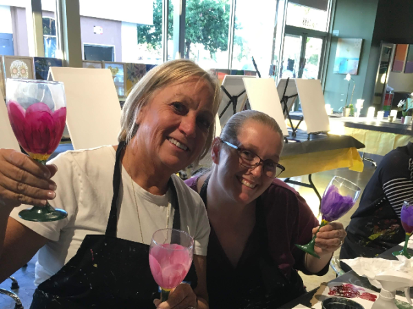 Virtual Wine Glass Painting Class!