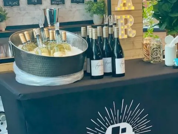 Refreshment Stand with Three Beverage Dispensers for Non Alcoholic Service - Anniversary - Featured image