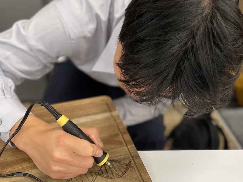 Wood Burning on Cutting Board - Gallery image