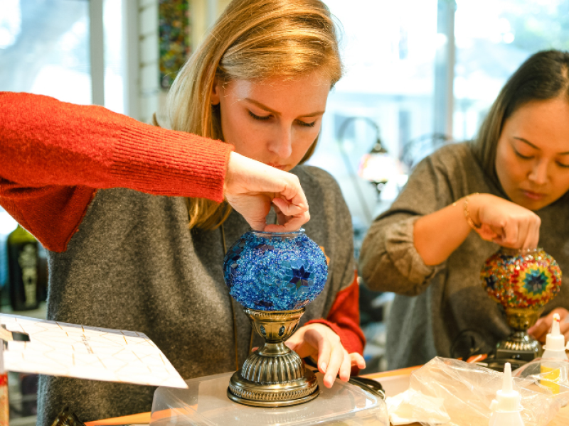 Turkish Mosaic Lamp Workshop in NYC - Gallery image