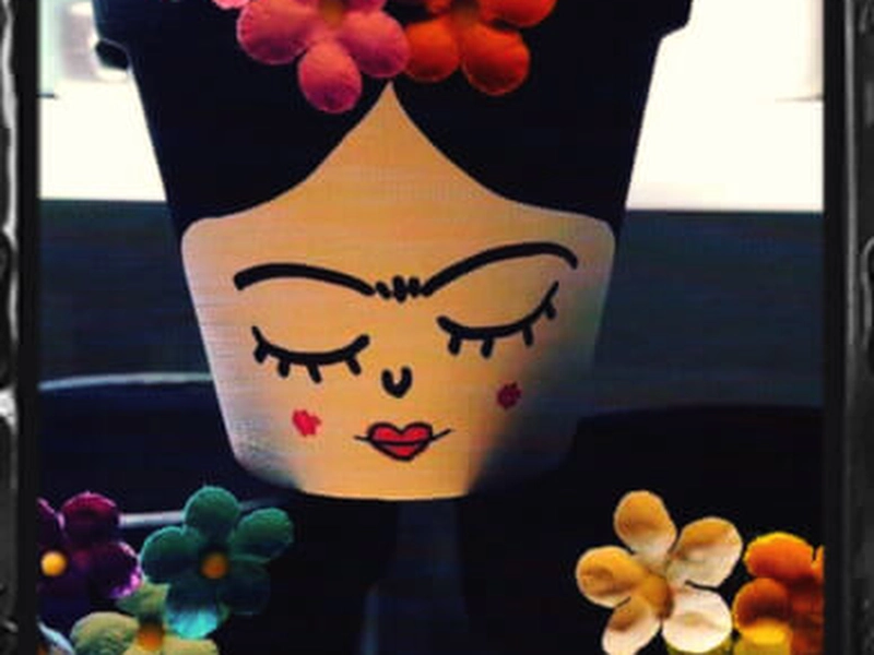 Frida Kahlo Inspired Painting and Succulent Pot Workshop - Gallery image