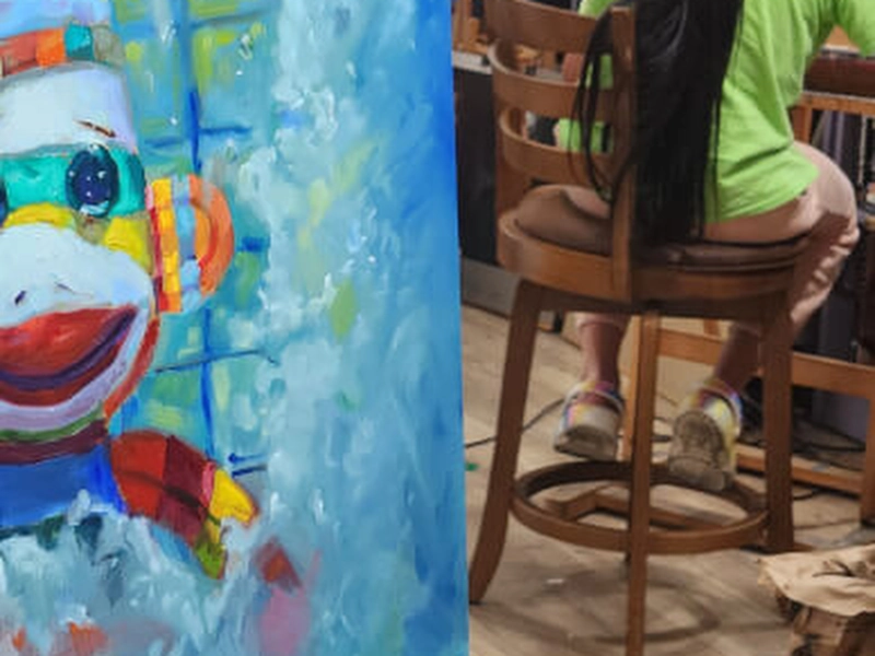 Art Workshop: Creative Team Building with Charcoal & Oil Painting - Gallery image