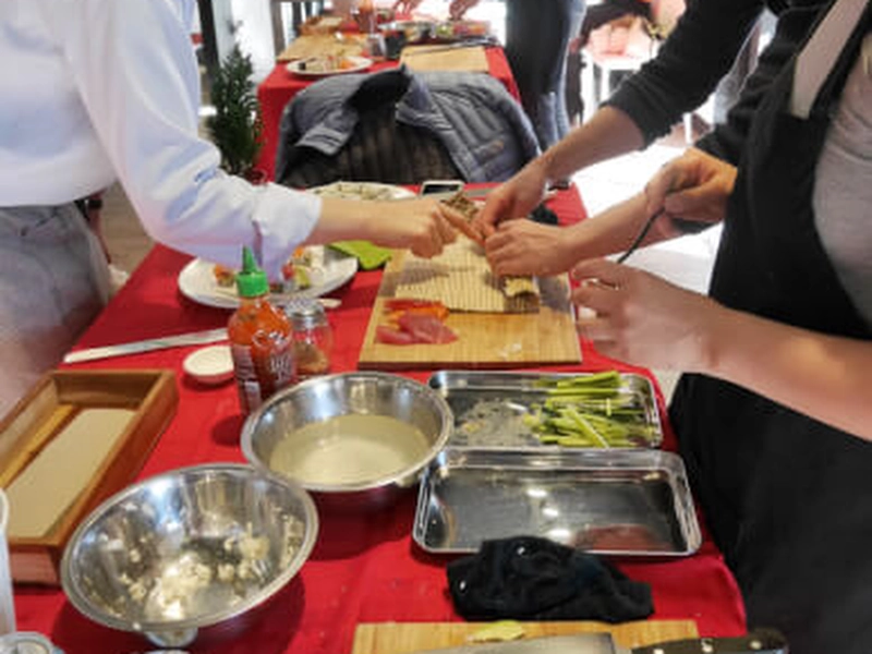 Hands-On Sushi Making Workshop: Rainbow & Steelhead Rolls - Gallery image