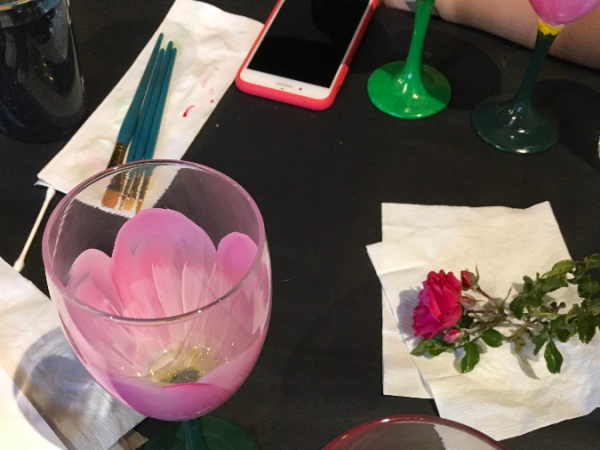 Virtual Wine Glass Painting Class!