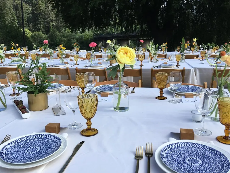 Garden Wedding All Inclusive Reception Stations And Light - Gallery image