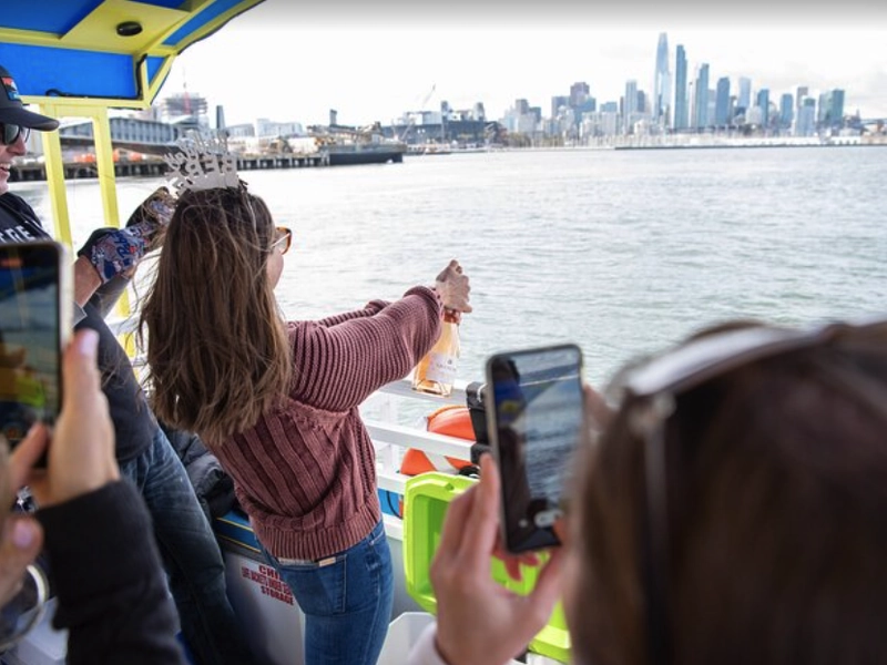 Boat Experience on the Oakland Estuary: Pedal-Powered - Gallery image