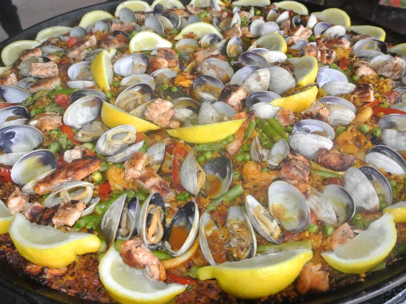 Live Cooking Spanish Paella Buffet with Tapas Sangria and Servers - Gallery image