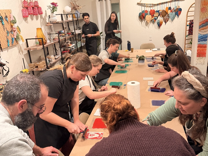 Linocut Printmaking Workshop: A Meditative, Hands-On Creative Exp - Gallery image