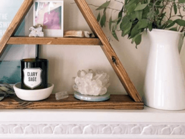 Triangle Shelf Woodworking Workshop – Craft Home Décor