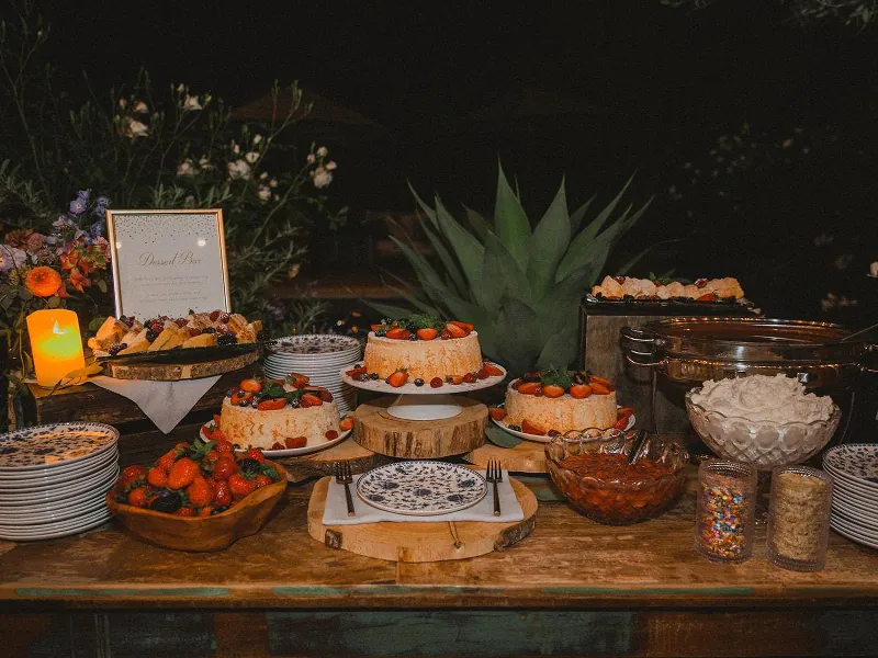 Formal Plated Three Course Seated Wedding Dinner Service - Gallery image