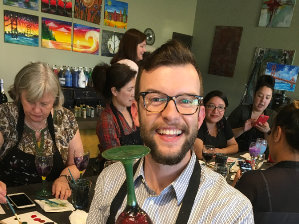 Virtual Wine Glass Painting Class!