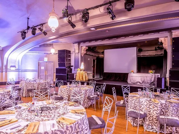 Modern Social Hall with Curved Beams - Anniversary in San Francisco - Featured image