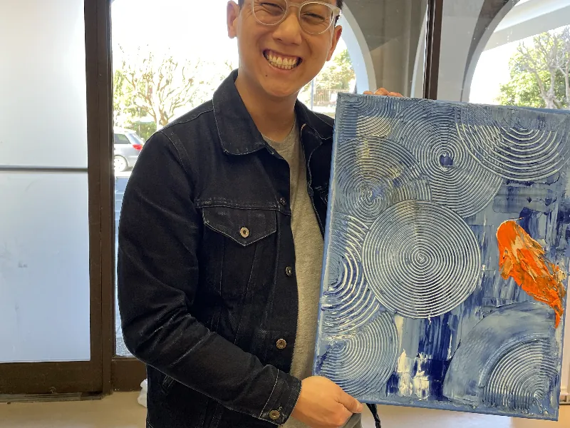 Textured Art Workshop for Creative Team Building - Gallery image