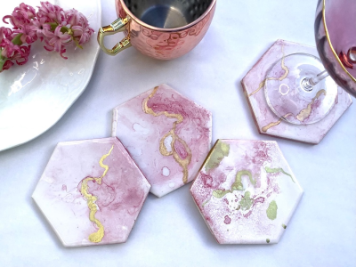 Hand-Painted Coaster Sets – A Fun & Creative Team Activity Experiences in San Mateo - Featured